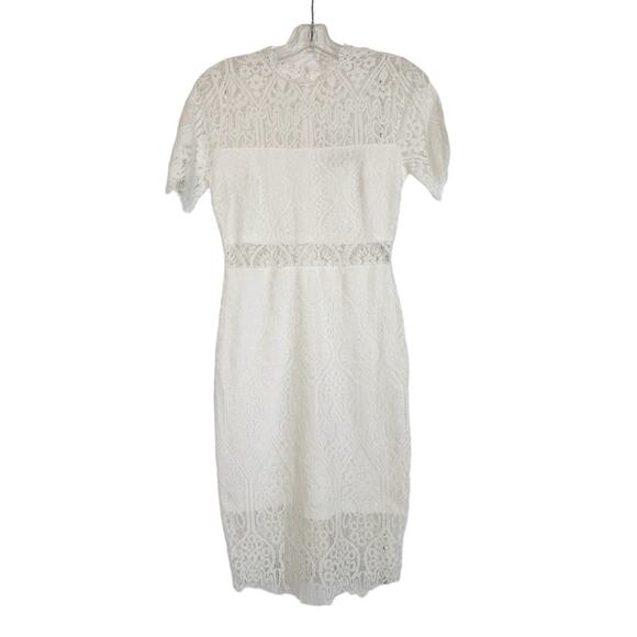 Lulus Lace Dress Womens Size XS Ivory Elegant Feminine Lacy Event Luxurious Chic - Picture 1 of 11